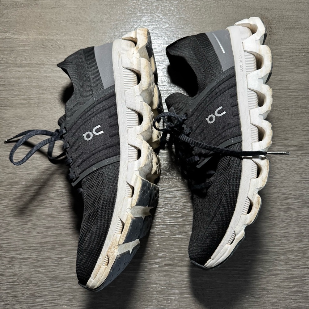 On Running Cloudswift Black And White Tennis Shoes Sneakers 11.5 - Picture 4 of 14